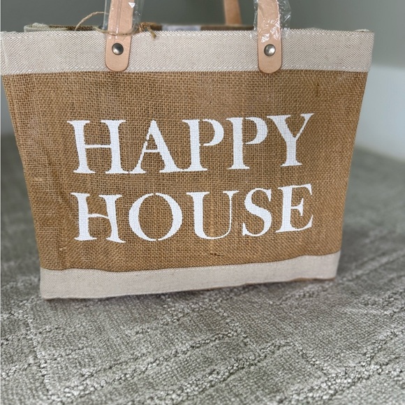 Tan and Cream Tote Bag - Picture 7 of 7